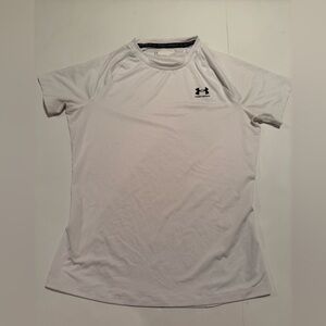 Under Armour White Compression HeatGear Performance Tee
